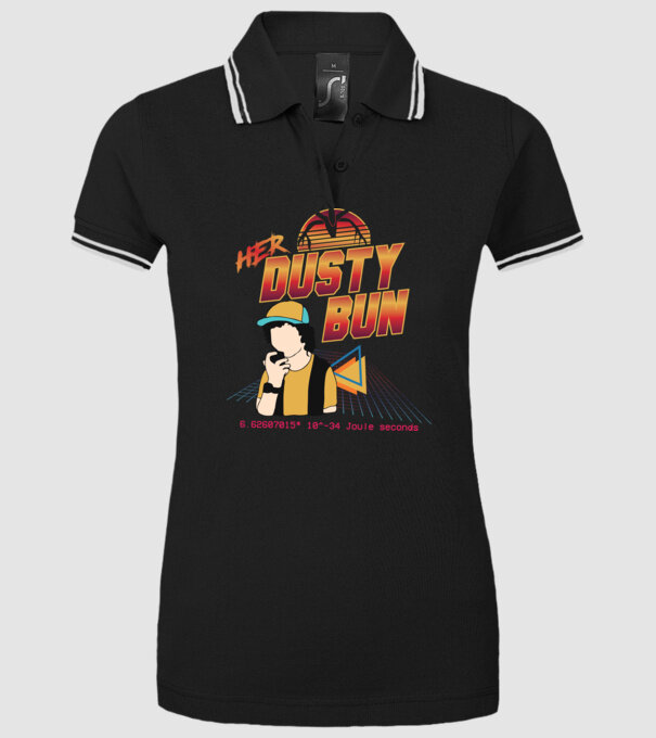 Stranger couple 80s retro Dustin model negru pe tricou
