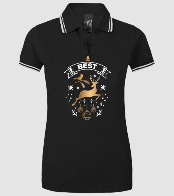 Best Friends Christmas 1 model negru pe tricou