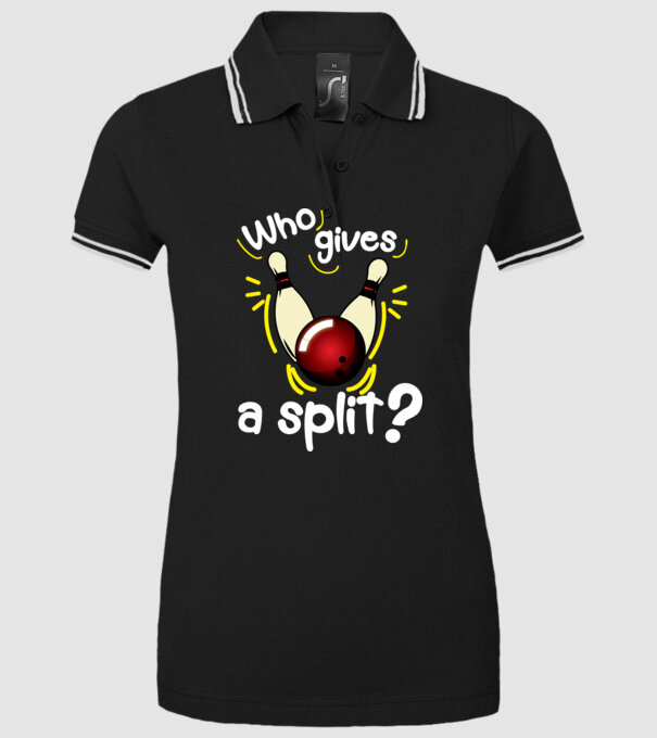 Who gives a split model negru pe tricou