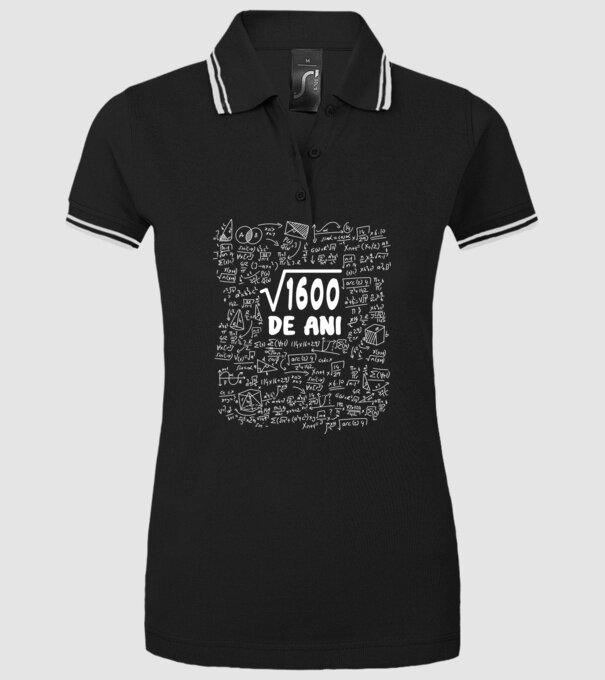 √1600 de ani model negru pe tricou