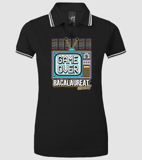 Absolvire retro bacalaureat model negru pe tricou