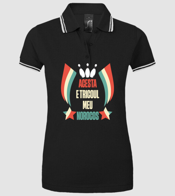 acesta e tricoul meu norocos model negru pe tricou