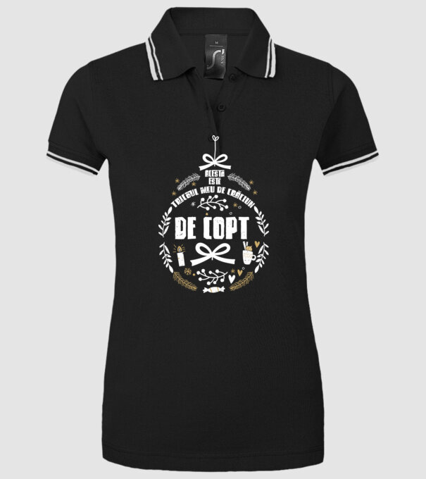 acesta este tricoul meu de Crăciun_de copt model negru pe tricou