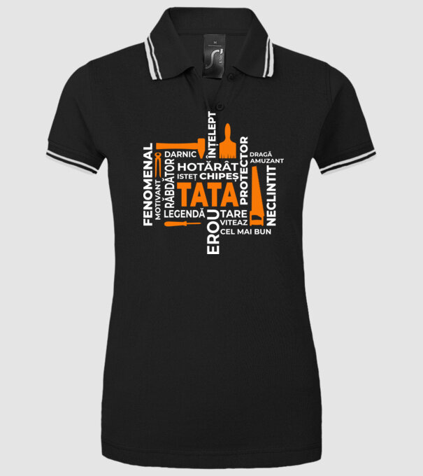 Acronimele tatălui model negru pe tricou