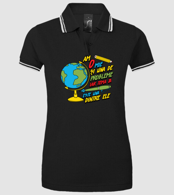 Am o mie și una de probleme, iar tema ta este una dintre ele model negru pe tricou