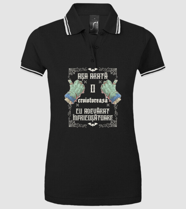Așa arată o CROIOTOREASĂ cu adevărat înfricoșătoare model negru pe tricou