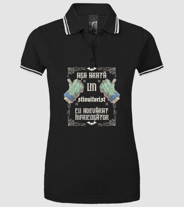 Așa arată un STIVUITORIST cu adevărat înfricoșător model negru pe tricou