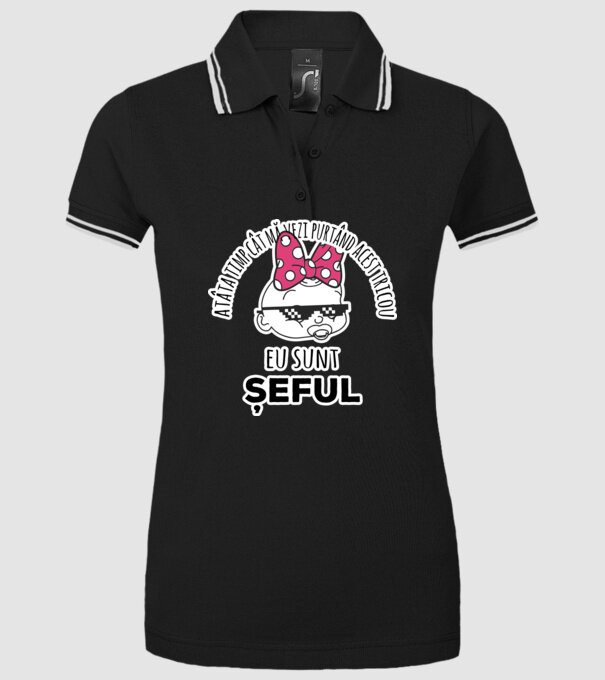 atâta timp cât mă vezi purtând acest tricou, eu sunt șeful model negru pe tricou