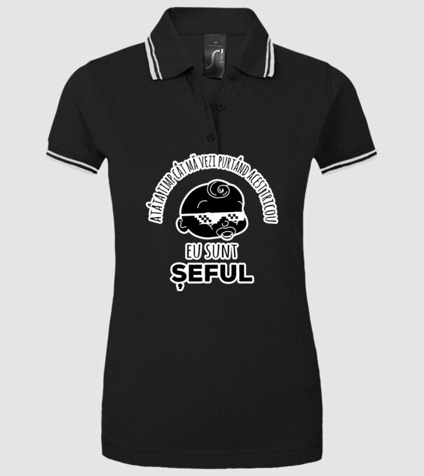 atâta timp cât mă vezi purtând acest tricou, eu sunt șeful model negru pe tricou