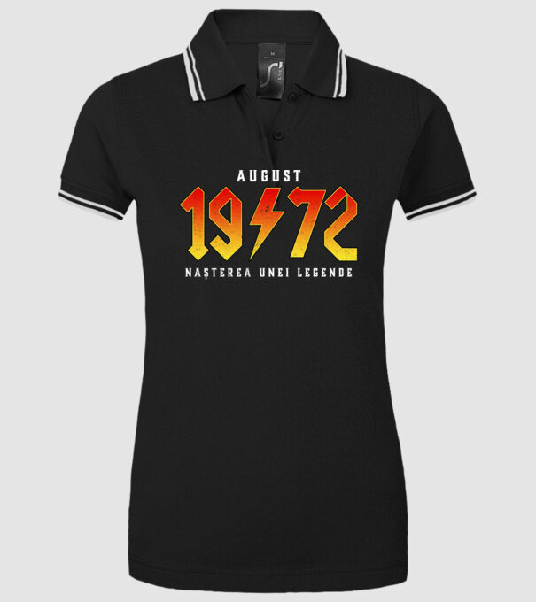 August-1972-nașterea unei legende model negru pe tricou