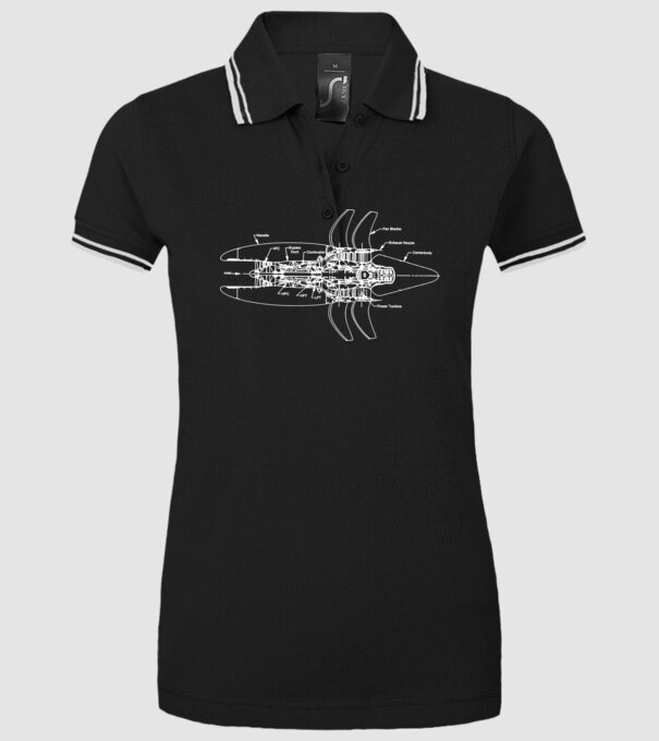 Avioane model negru pe tricou