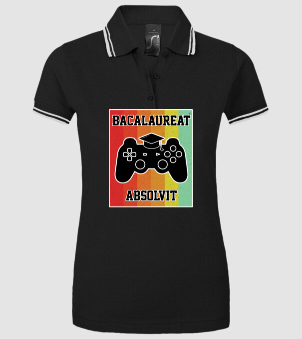 bacalaureat absolvit model negru pe tricou