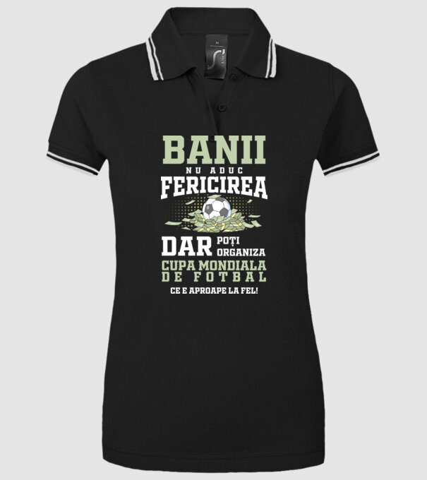 Banii nu aduc fericirea model negru pe tricou