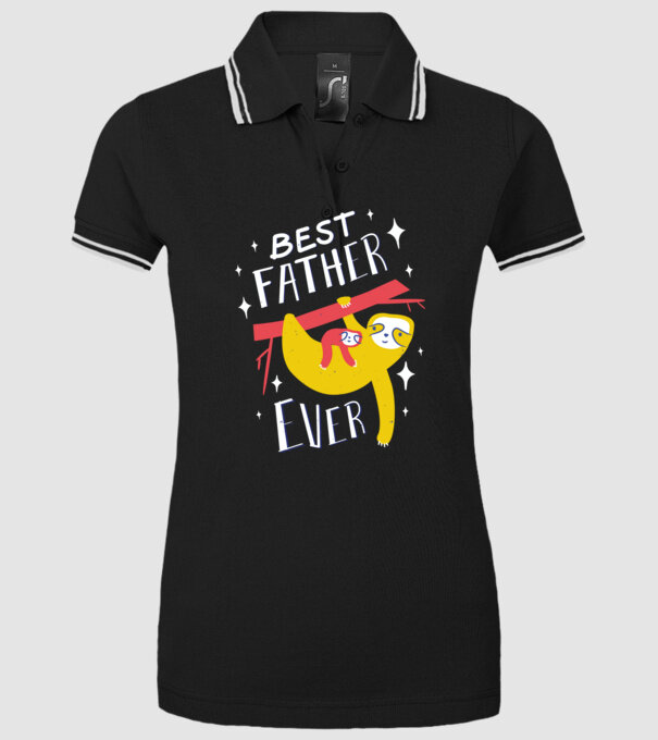 Best father model negru pe tricou