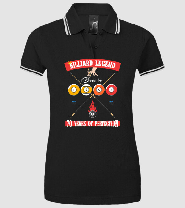 Billiard legend born in 1953 model negru pe tricou