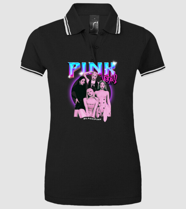 BLACKPINK pink venom model negru pe tricou