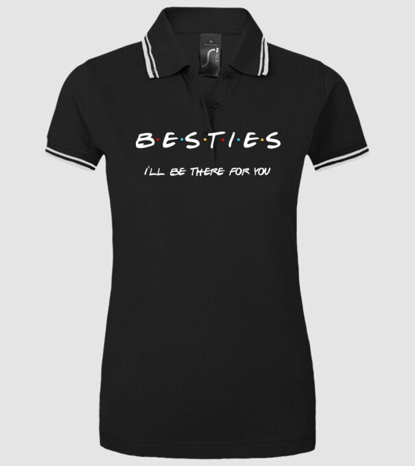Bride Friends Besties model negru pe tricou
