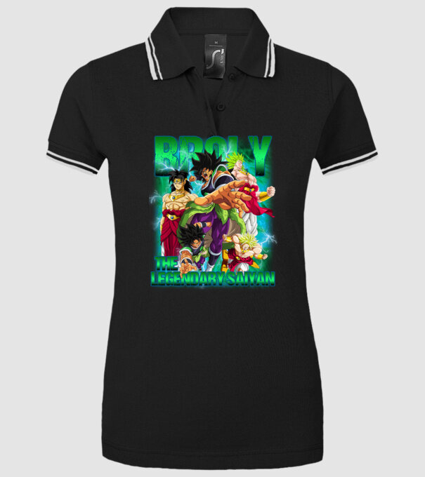broly dragonball model negru pe tricou