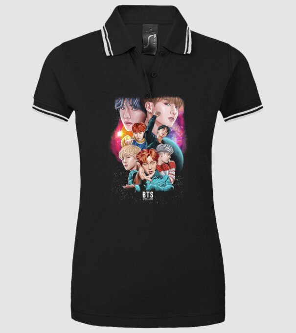 BTS POSTER model negru pe tricou