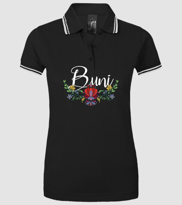 Buni model negru pe tricou
