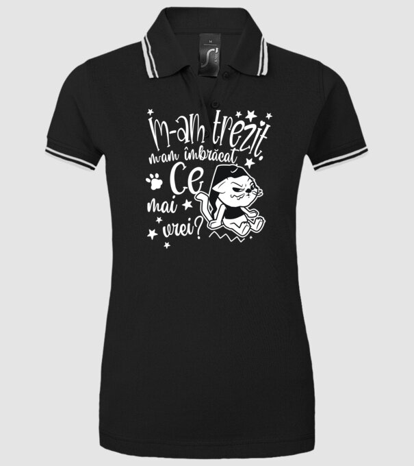Ce mai vrei? model negru pe tricou