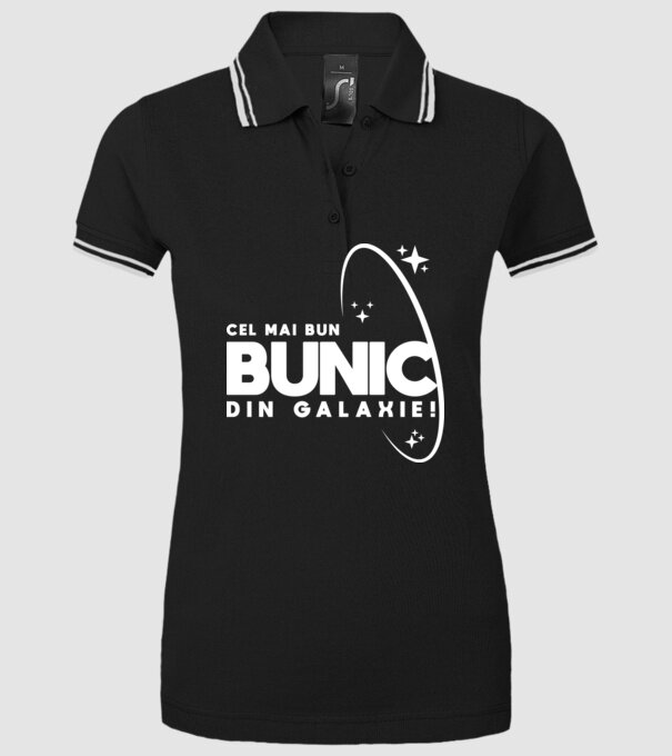 Cel mai bun bunic din Galaxie! model negru pe tricou