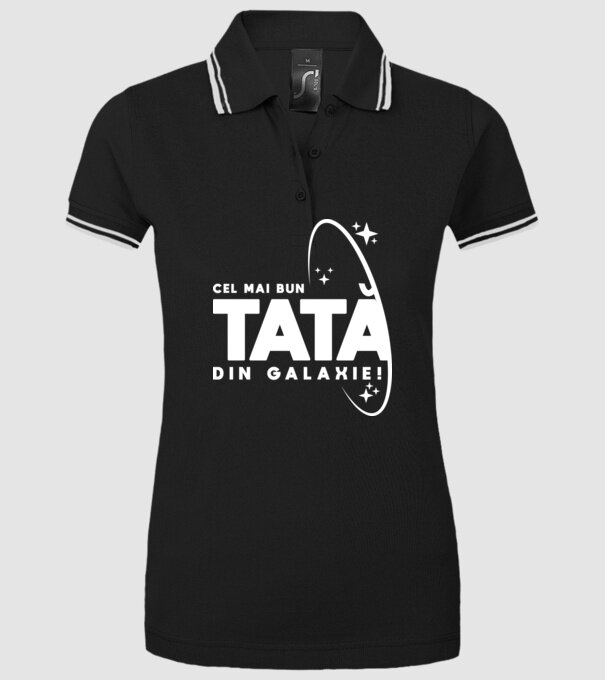 Cel mai bun tată din Galaxie! model negru pe tricou