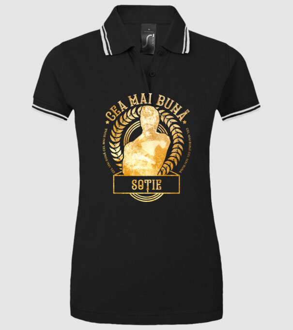 Cea mai bună soție model negru pe tricou