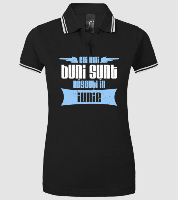 Cei mai buni sunt născuți în iunie model negru pe tricou