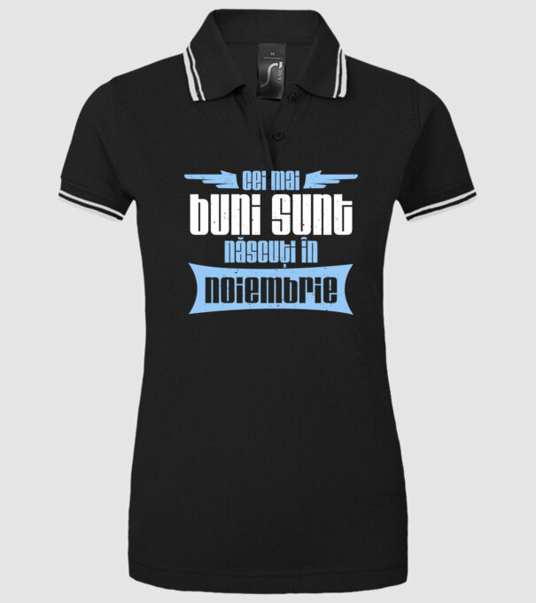 Cei mai buni sunt născuți în noiembrie model negru pe tricou
