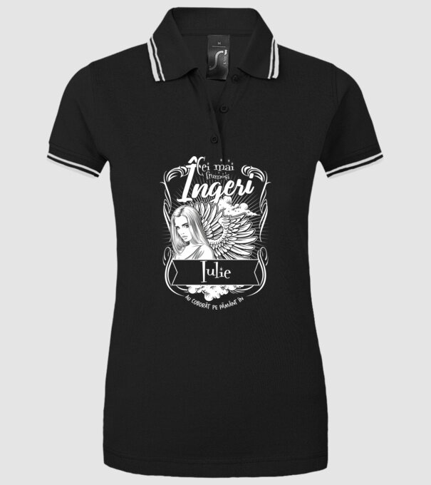 Cei mai frumoși îngeri au coborât pe Pământ în - Iulie - model negru pe tricou