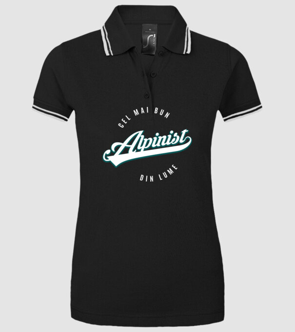 Cel mai bun alpinist din lume model negru pe tricou