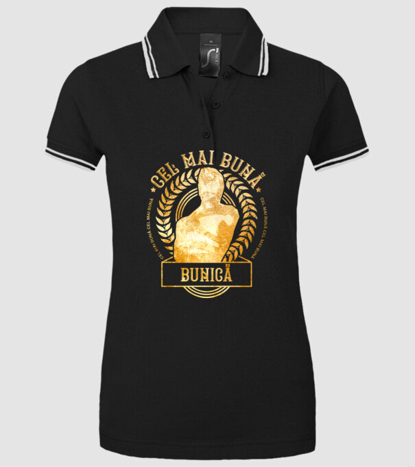 Cea mai bună bunică model negru pe tricou