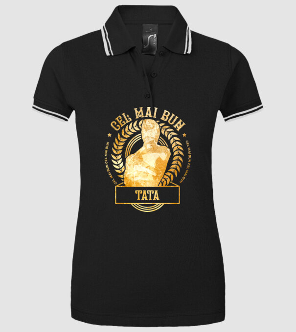 Cel mai bun tată model negru pe tricou