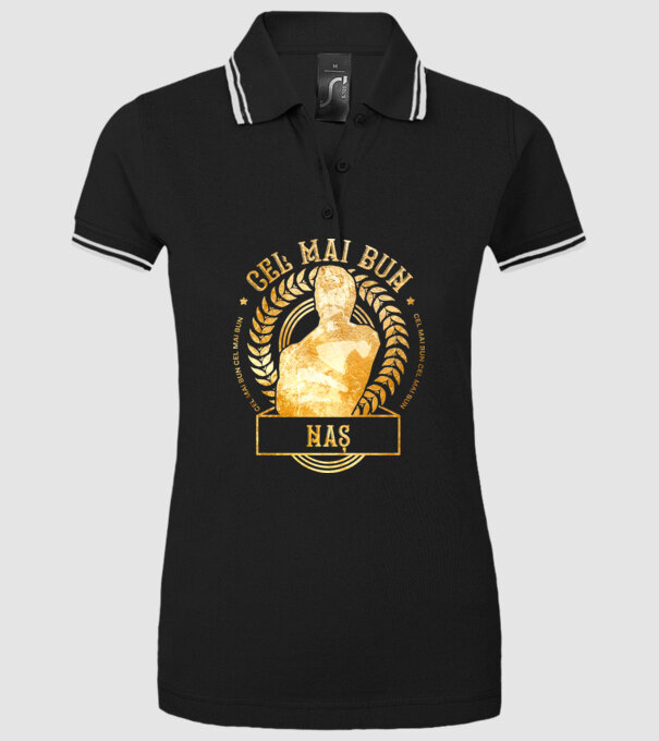 Cel mai bun naș model negru pe tricou