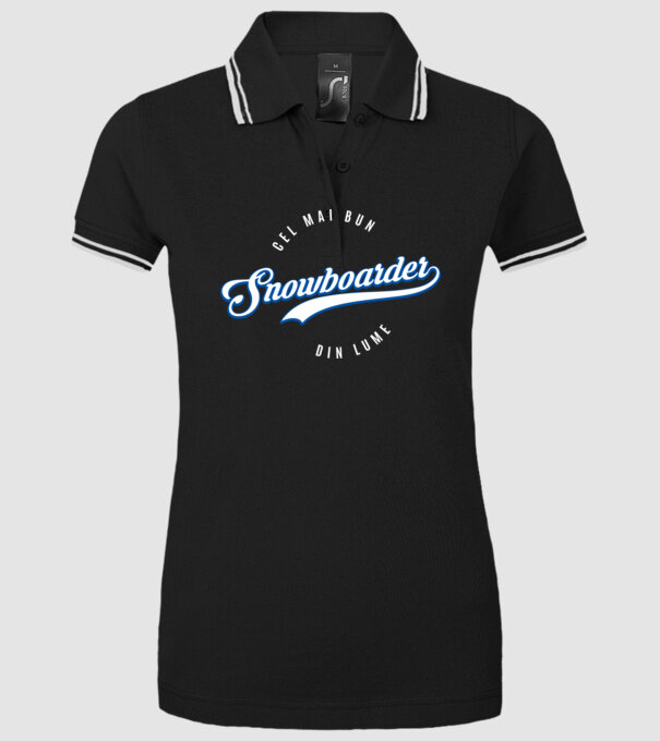 cel mai bun snowboarder din lume model negru pe tricou