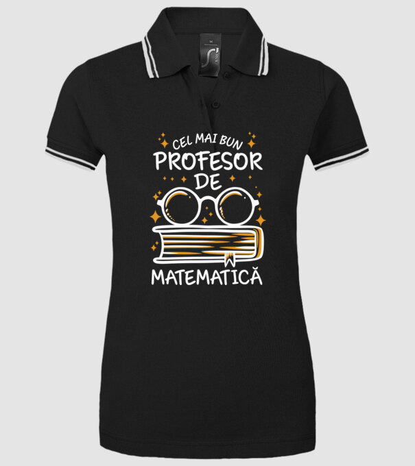 Cel mai profesor matematică model negru pe tricou