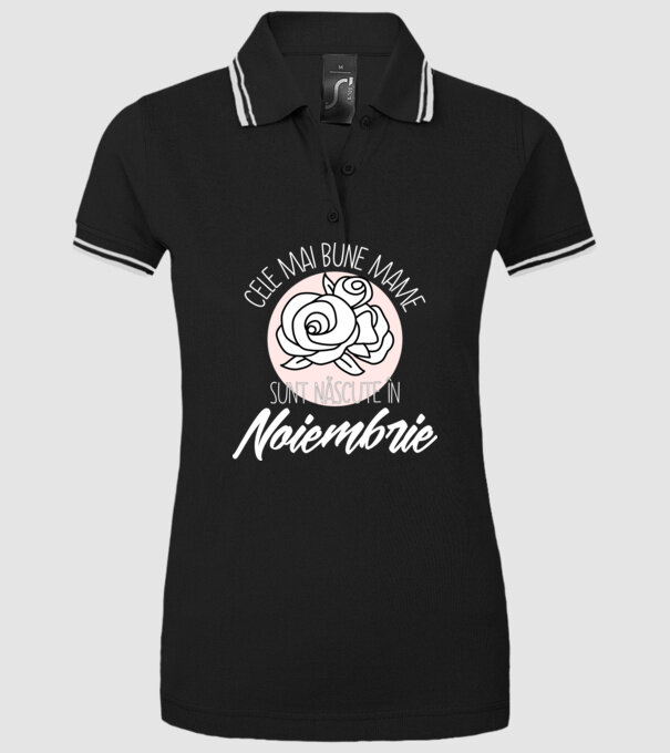 Cele mai bune mame sunt născute în Noiembrie model negru pe tricou