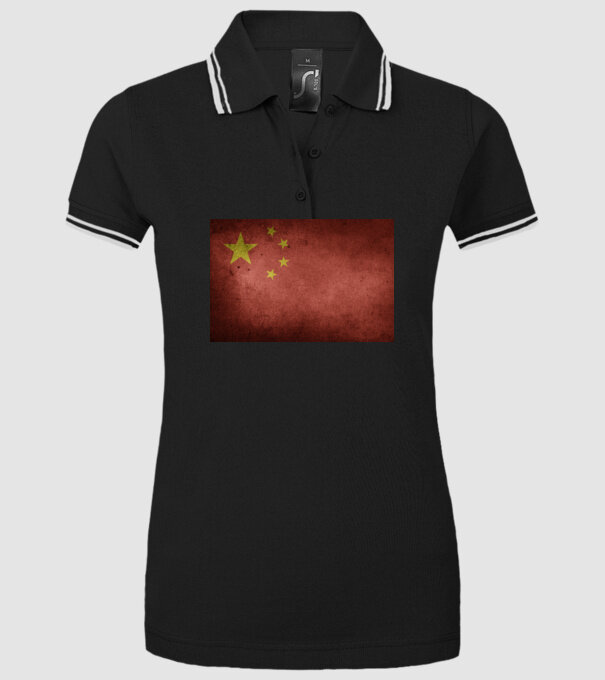 CHINA model negru pe tricou