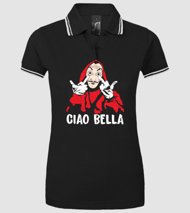 ciao bella dali model negru pe tricou
