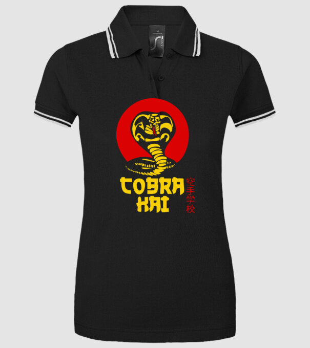 cobra kai japan logo model negru pe tricou