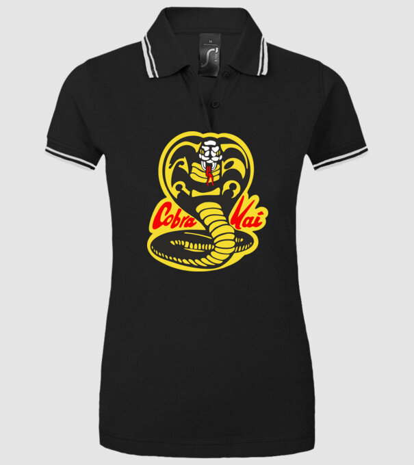 cobra kai logo model negru pe tricou