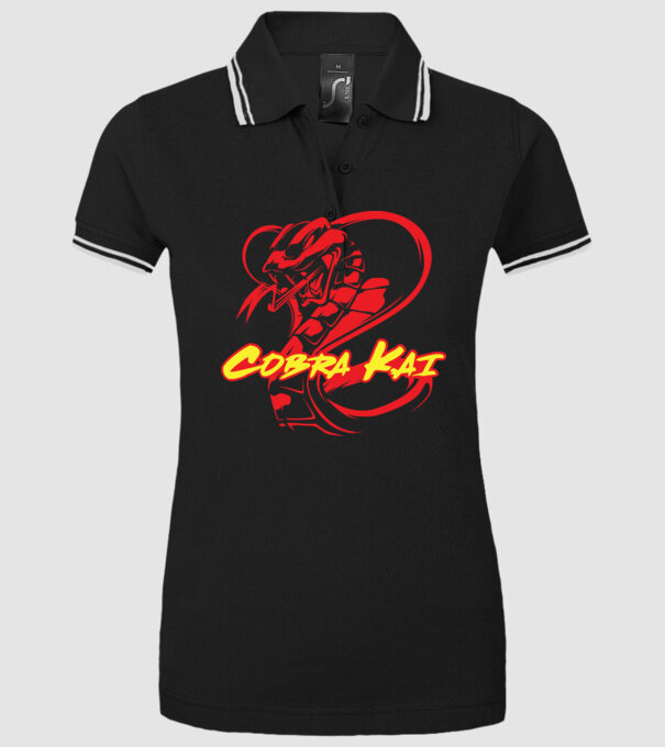 cobra kai simple model negru pe tricou