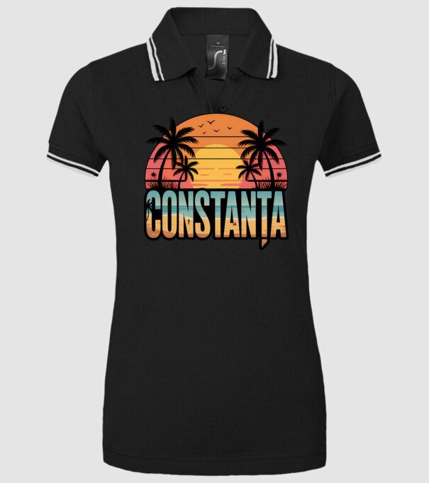 Constanța model negru pe tricou