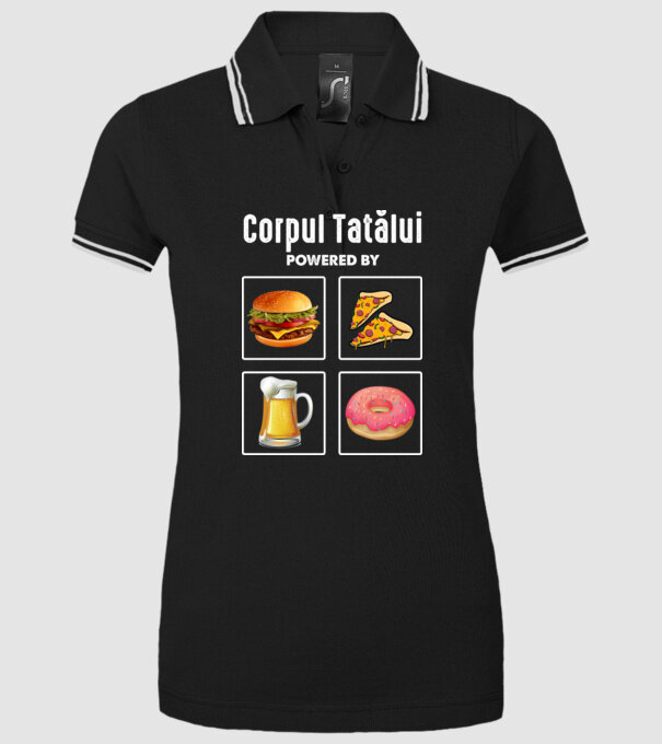 Corpul Tatălui model negru pe tricou