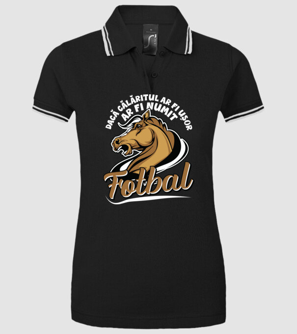 dacă călăritul ar fi ușor ar fi numit fotbal model negru pe tricou