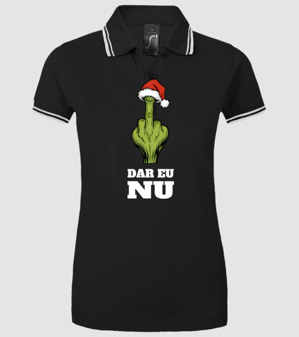 Dar eu NU Negru model negru pe tricou
