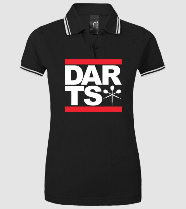 Darts DMC model negru pe tricou