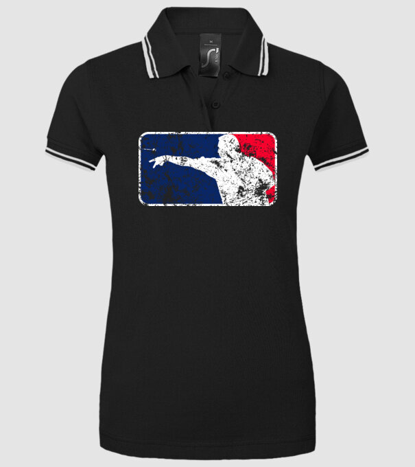 Darts League Destroy model negru pe tricou