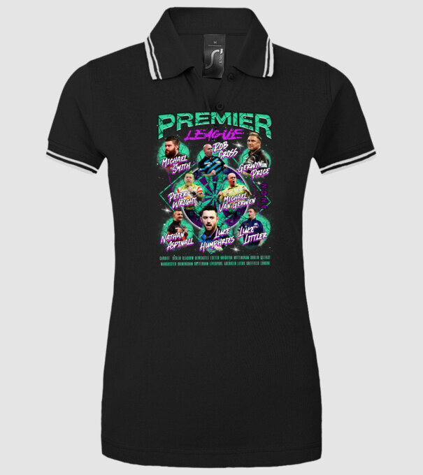 DARTS premier league 2024 model negru pe tricou